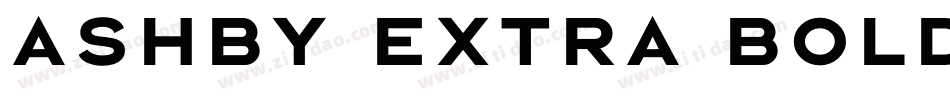 Ashby Extra Bold字体转换